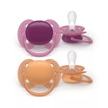 Philips Avent Ultra Soft neutralus čiulptukas, 18 mėn.+, 2 vnt.