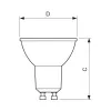 Philips CorePro LED Spot 5-50W GU10 827 36° Dimmable - Šilta balta šviesa