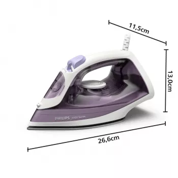 Philips DST2020/30 Lygintuvas su garais, 2000 W, nelipnė padas, mėlyna/balta