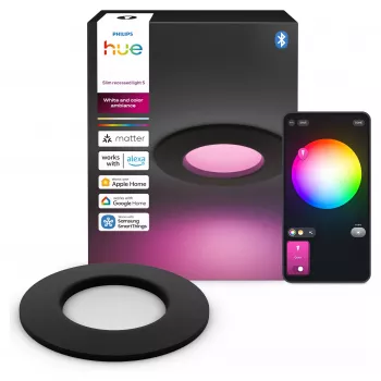 Philips Hue White & Color Ambiance Slim Recessed Light S EMEA Black