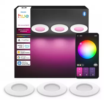 Philips Hue White & Color Ambiance Slim Recessed Light S x3 - White