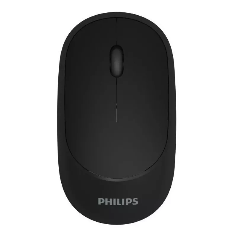 Philips M314 stilinga ir kompaktiška belaidė pelė, 3 mygtukai, 800/1000/1200/1600 dpi, juoda