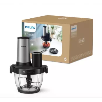 Philips Series 5000 Virtuvinis kombainas pjaustytuvas HR1504/00, 800 W, 2.1 L dubuo, baltas