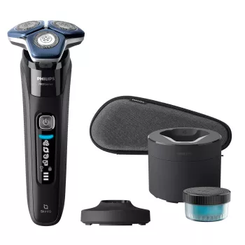 Philips Series 7000 vyriškas elektrinis skustuvas S7886/55 - Dark Chrome, šlapias ir sausas, 60 min veikimo laikas, SkinIQ technologija