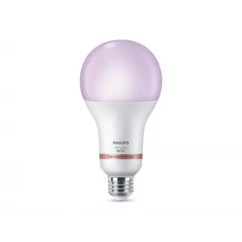 Philips Smart WFB A80 E27 RGB LED lemputė, 15 W (atitinka 150 W), 1500 liumenų, reguliuojama balta ir spalvota, pritemdoma, veikia su Alexa
