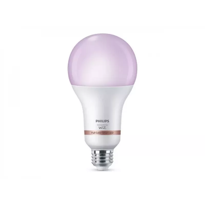 Philips Smart WFB A80 E27 RGB LED lemputė, 15 W (atitinka 150 W), 1500 liumenų, reguliuojama balta ir spalvota, pritemdoma, veikia su Alexa