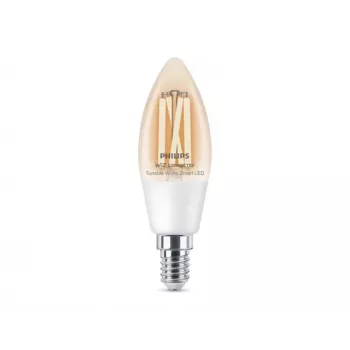 Philips Smart WFB 40W C35 E14 927-65 CL 1PF/6 Smart LED lemputė – 4.9W 470lm keičiama balta, E14, Wi-Fi Bluetooth, reguliuojamas ryškumas