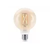 Philips Smart Wi-Fi G95 E27 protinga LED lemputė, reguliuojama balta šviesa 2700-6500K, atitinka 60W, skaidri
