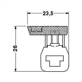 Phoenix 0421016 AKG 4 BU pravedimo gnybtas, mėlynas, varžtinis, 4 mm², 32 A, 800 V