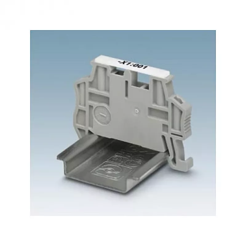 Phoenix 3022218 Endhalter CLIPFIX 35 – Galinis fiksatorius NS 35 DIN bėgeliui, PA, pilkas