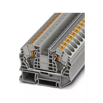 Phoenix Contact 3212138 PT 16 N Praėjimo gnybtų blokas, Push-in jungtis, 16 mm², 1000 V, 76 A, pilkas