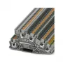 Phoenix 3213949 PTI 2,5-PE/L/L daugiapakopis instaliacinis gnybtų blokas, Push-in, 3 lygiai, 6 jungtys, 2,5 mm², 400 V, 24 A, pilkas
