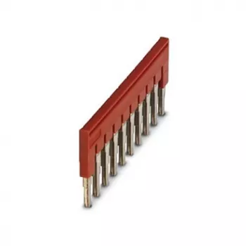 Phoenix Contact 3030271 FBS 10-6 Įkišamas tiltelis, 10 pozicijų, 6,2 mm žingsnis, raudonas