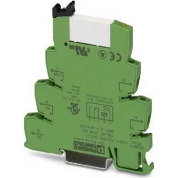 Phoenix Contact PLC-RSC-24UC/21 sąsajos relė, 24V AC/DC ritė, 1 SPDT kontaktas, 6A, DIN bėgiui, žalia