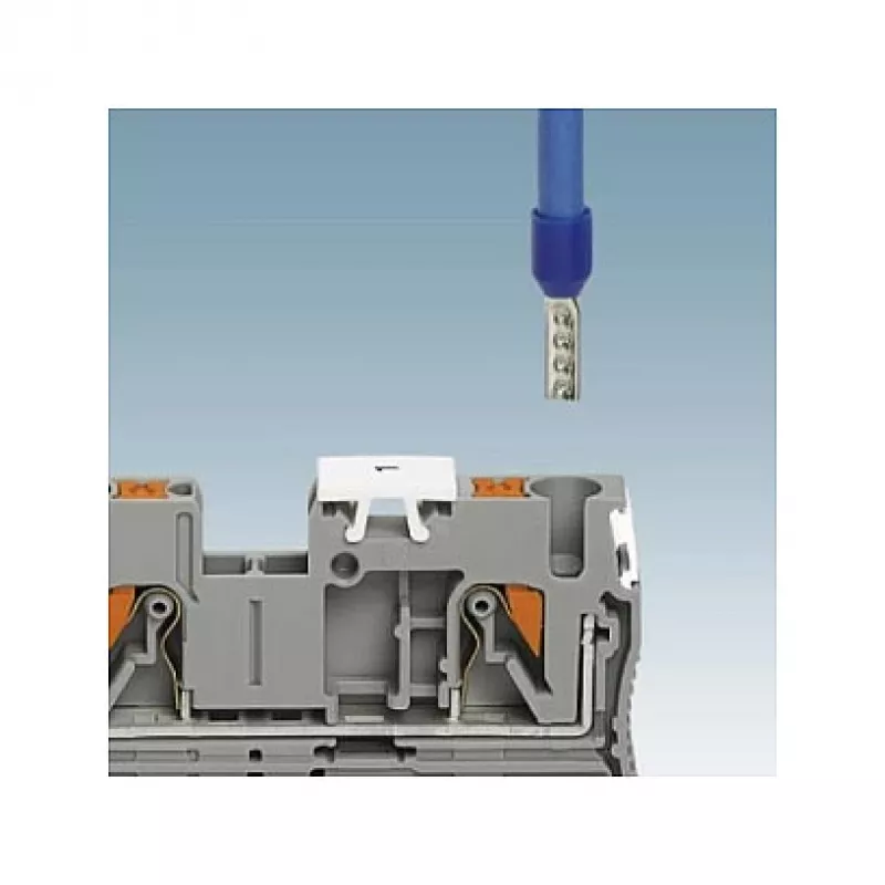Phoenix Contact PT 2,5 Push-in praėjimo gnybtų blokas, 2.5 mm², pilkas, DIN bėgelio montavimui, 800 V, 24 A