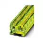 Phoenix Contact PT 4-PE apsauginio laidininko gnybtas, Push-in, 4 mm², žaliai geltonas