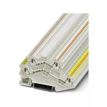 Phoenix Contact PTTBS 1,5/SWH/U-YE/O-WH dviejų lygių KNX gnybtų blokas, Push-in, baltas/geltonas