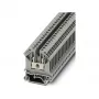 Phoenix Contact UK 5 praėjimo gnybtų blokas, varžtinis sujungimas, 4 mm², 800 V, 32 A, pilkas, montavimui ant DIN bėgio, 2 jungtys, 1 potencialas, PA izoliacija, UL 94 V0