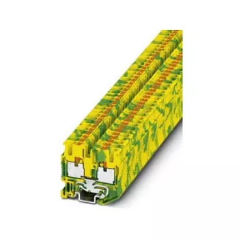 Phoenix MPT 2,5-PE Mini apsauginio laidininko gnybtas, Push-in, 2,5 mm², žaliai geltonas