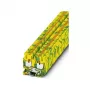 Phoenix MPT 2,5-PE Mini apsauginio laidininko gnybtas, Push-in, 2,5 mm², žaliai geltonas