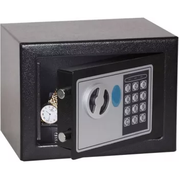 Phoenix Safe SS0721E Kompaktiškas seifas nuo įsilaužimo namams ir biurui su elektronine klaviatūra, tamsiai pilkas