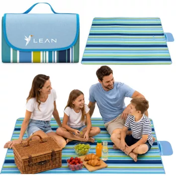 Picnic Beach Blanket Foldable LEAN Patterns 150 x 200 cm