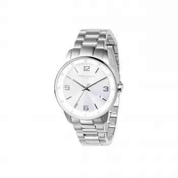 Pierre Cardin Vyrų Analoginis Kvarcinis Laikrodis CMR.0006 40mm Nerūdijančio Plieno Juodas Ciferblatas Odinis Dirželis
