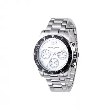 Pierre Cardin vyriškas laikrodis CNI.0012 40mm nerūdijančio plieno korpusas juodas odinis dirželis