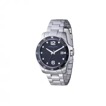 Pierre Cardin Vyrų Laikrodis CNI.0026 40mm Nerūdijančio Plieno Korpusas Juodas Odinis Dirželis