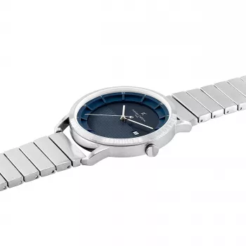 Pierre Cardin vyriškas laikrodis CLC.6005 43mm plieninis korpusas, kvarcinis, analoginis, juodas ciferblatas, odinis dirželis