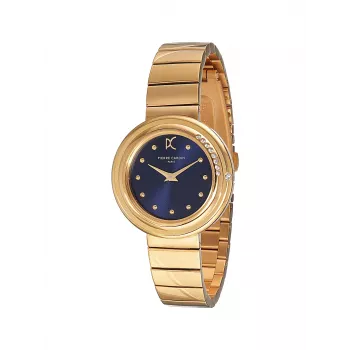 Pierre Cardin Moteriškas Analoginis Kvarco Laikrodis CF.1010.MG Sidabrinis Nerūdijančio Plieno Tinklinė Apyrankė 32mm