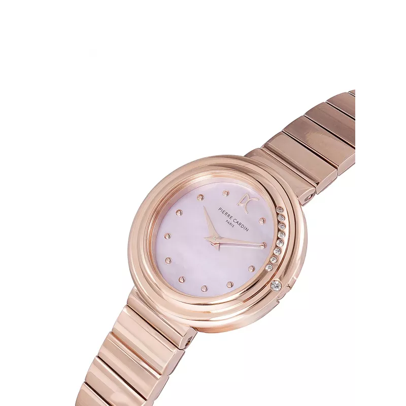 Pierre Cardin Moteriškas CF.1010.MR.1 Kvarcinis Analoginis Laikrodis 32mm Rožinis Auksas