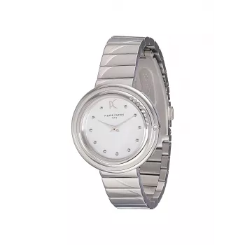 Pierre Cardin Moteriškas CF.1010.MS.1 Kvarcinis Analoginis Laikrodis 32mm Sidabrinis Nerūdijančio Plieno Milano Tinklelio Apyrankė