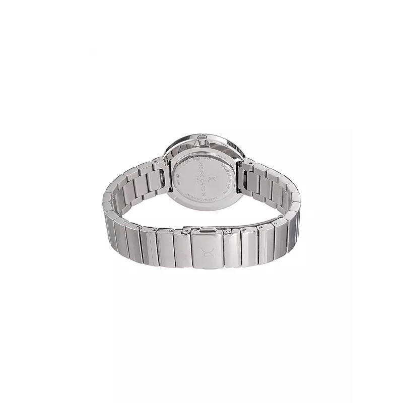 Pierre Cardin moteriškas laikrodis CF.1010.MS.2 – kvarcinis analoginis laikrodis 32 mm, sidabrinis, nerūdijančio plieno tinklelis