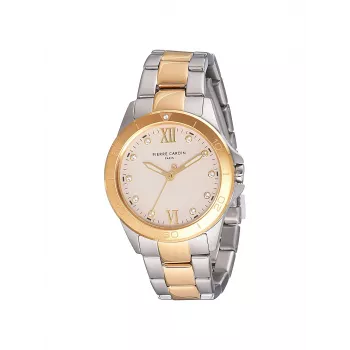 Pierre Cardin Women's Quartz Analog Watch CF.1009.MU - 34mm Stainless Steel with Mother of Pearl Dial