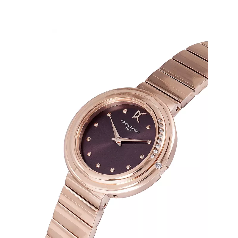 Pierre Cardin moteriškas laikrodis CF.1010.MR 32mm sidabrinis ciferblatas juodas odinis dirželis