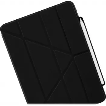Pipetto Origami No3 Pencil Case, skirtas iPad Pro 11 (1st/2nd/3rd/4th Gen), juodos spalvos