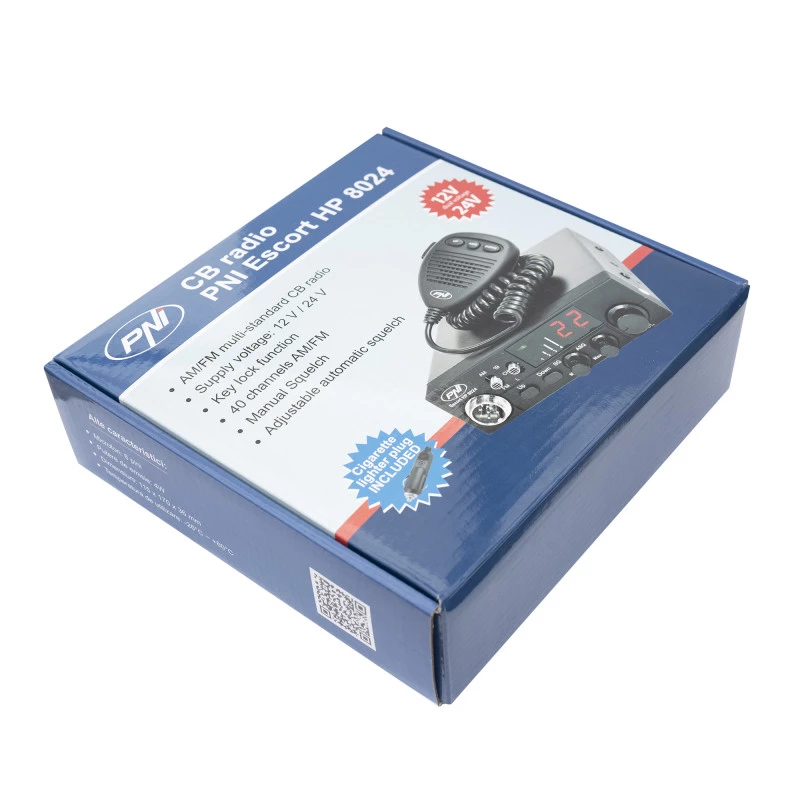 PNI HP-8024 ESCORT CB radijas AM/FM 12/24V