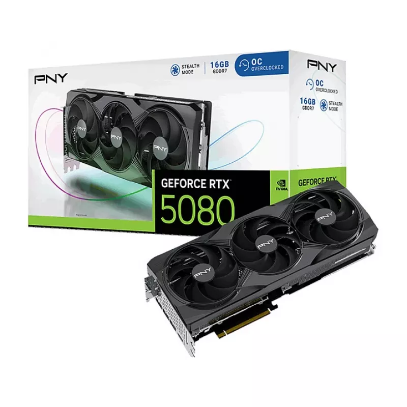 PNY GeForce RTX 5080 OC Graphics Card - GeForce RTX 5080