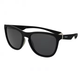 Polaroid PLD2133S08AM9 Unisex Tiesioginiai Akiniai nuo Saulės – Juodas Rėmelis, Pilki Poliarizuoti Lęšiai 56mm