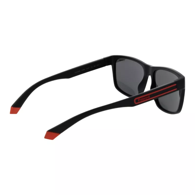 Polaroid PLD2149S578LZ Vyriški kvadratiniai akinių nuo saulės rėmai Havana acetatas su poliarizuotais rudais lęšiais 57/17/140 mm