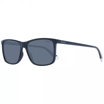 Polaroid PLD4137S58807 Men's Havana Rectangular Polarized Sunglasses