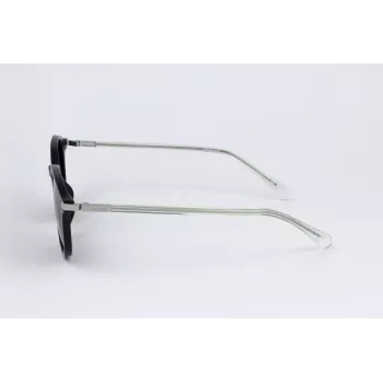 POLAROID PLD4148GSX807 Unisex Sunglasses - Black Frame, Grey Polarized Lenses, 50/19/140 mm