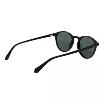 Polaroid PLD4153S50086 Vyriški Kvadratiniai Havana Acetato Akiniai nuo Saulės su Pilkomis Poliarizuotomis Lęšiais