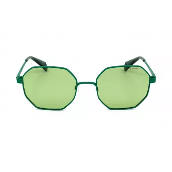 Polaroid PLD6067S1EDUC Unisex Sunglasses - Black Frame, Grey Polarized Lens, 53mm