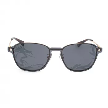 POLAROID PLD6119GCSJ5G Unisex Tiesioginiai Akiniai nuo Saulės - Havana Rėmelis, Pilki Poliarizuoti Lęšiai, 53mm