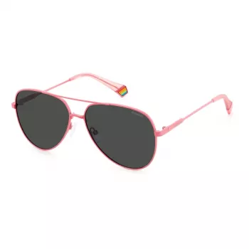 POLAROID PLD6187S35J Unisex Rectangular Sunglasses - Polarized Polycarbonate Lenses - 60/14/145 mm