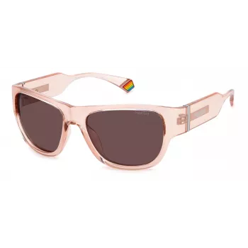 Polaroid PLD6197S Akiniai Unisex Havana Rėmelis Žali Poliarizuoti Lęšiai 55mm