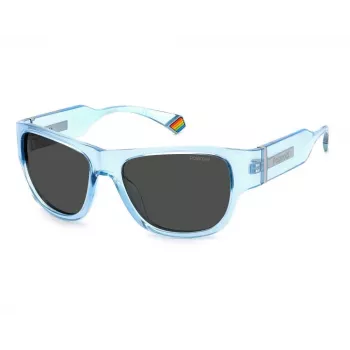 POLAROID PLD6197SMVU Unisex Rectangular Sunglasses Polarized UV400 55mm