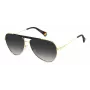 Polaroid PLD6200SXRHLG Unisex Rectangular Sunglasses - Black Frame Grey Polarized Lens 61mm